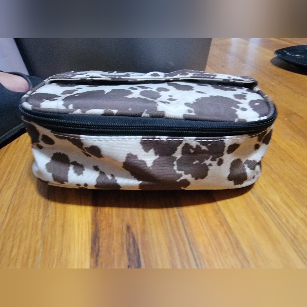 Brown and White Men's Bag